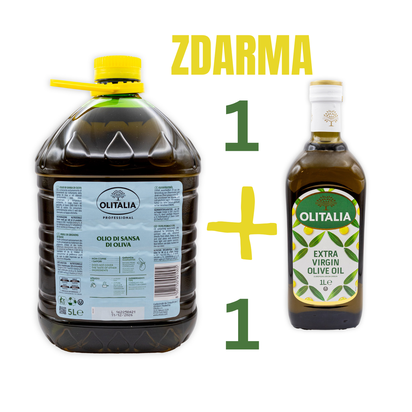 AKCE: Olitalia Sansa 5 L + 1 L Extra pan. ZDARMA!