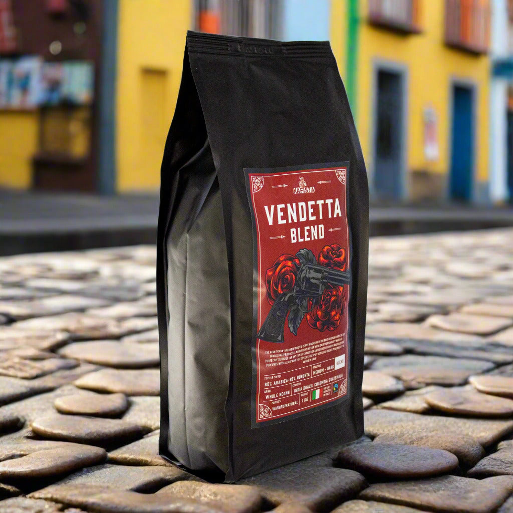 Zrnková káva "Vendetta Blend" | Espresso směs Arabika 80% a Robusta 20% (1000g)