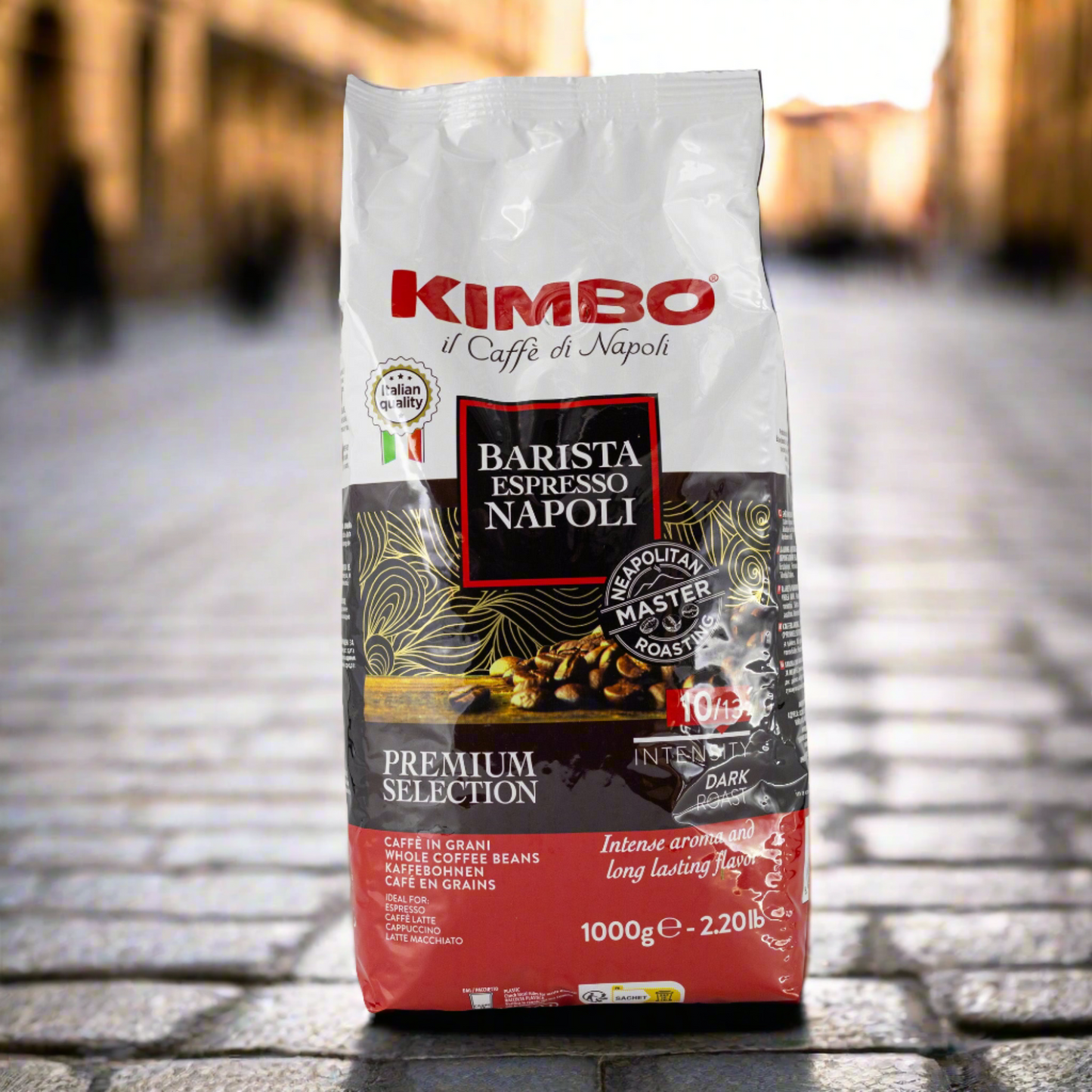 KIMBO Zrnková káva - ESPRESSO BARISTA NAPOLI, Arabica 80%, Robusta 20% (1000g)