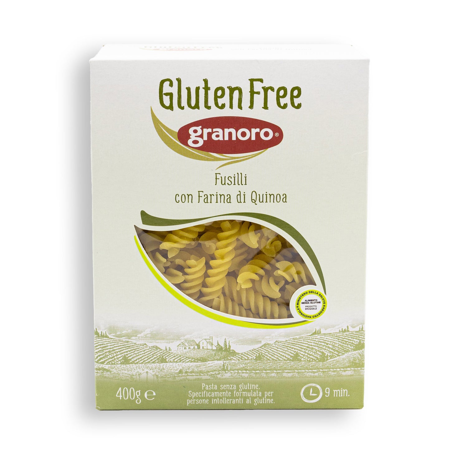 Těstoviny bezlepkové z Kukuřice, Quinoy a Rýže - Fusilli (400g)