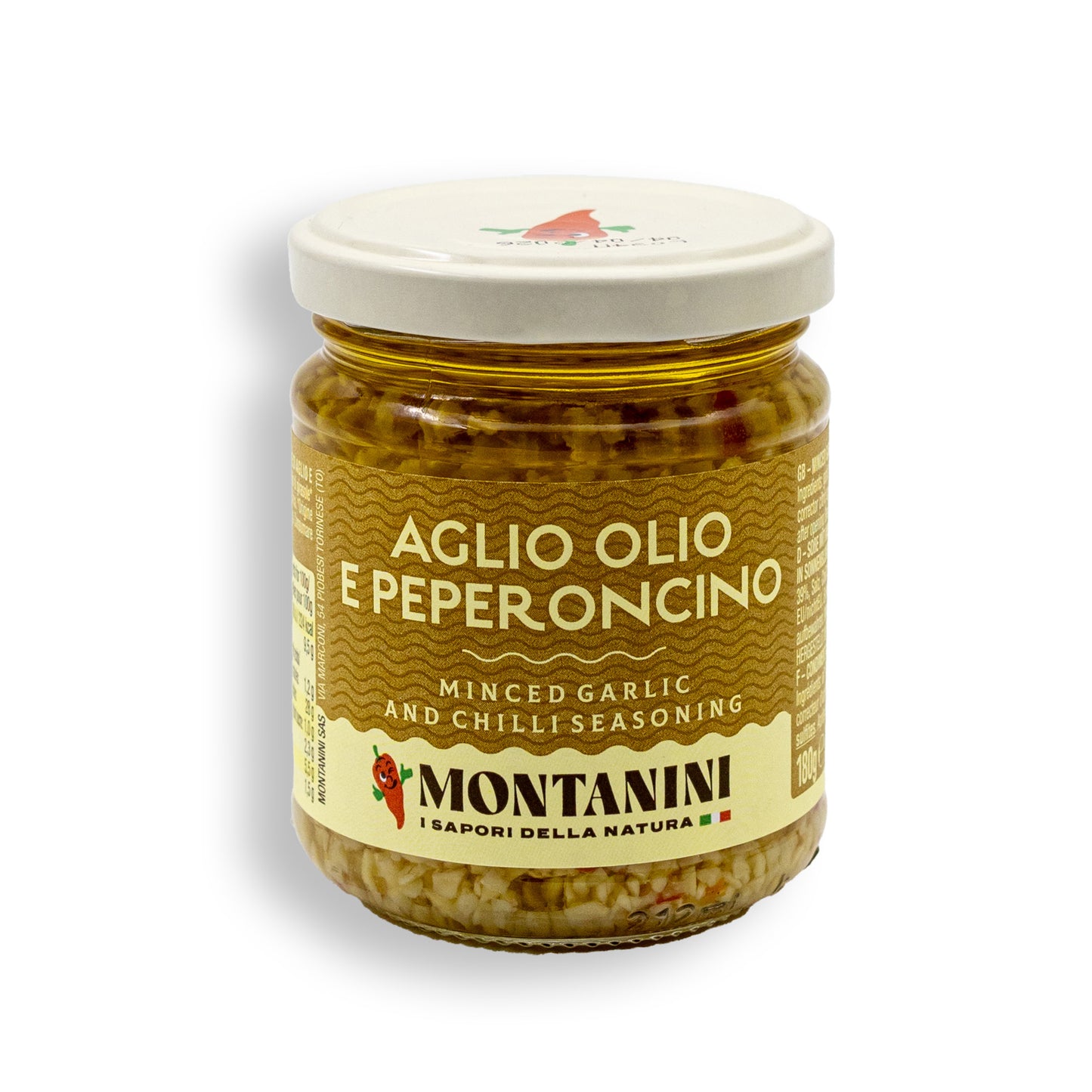 Aglio Olio e peperoncino - krájený česnek s chilli v oleji (180g)