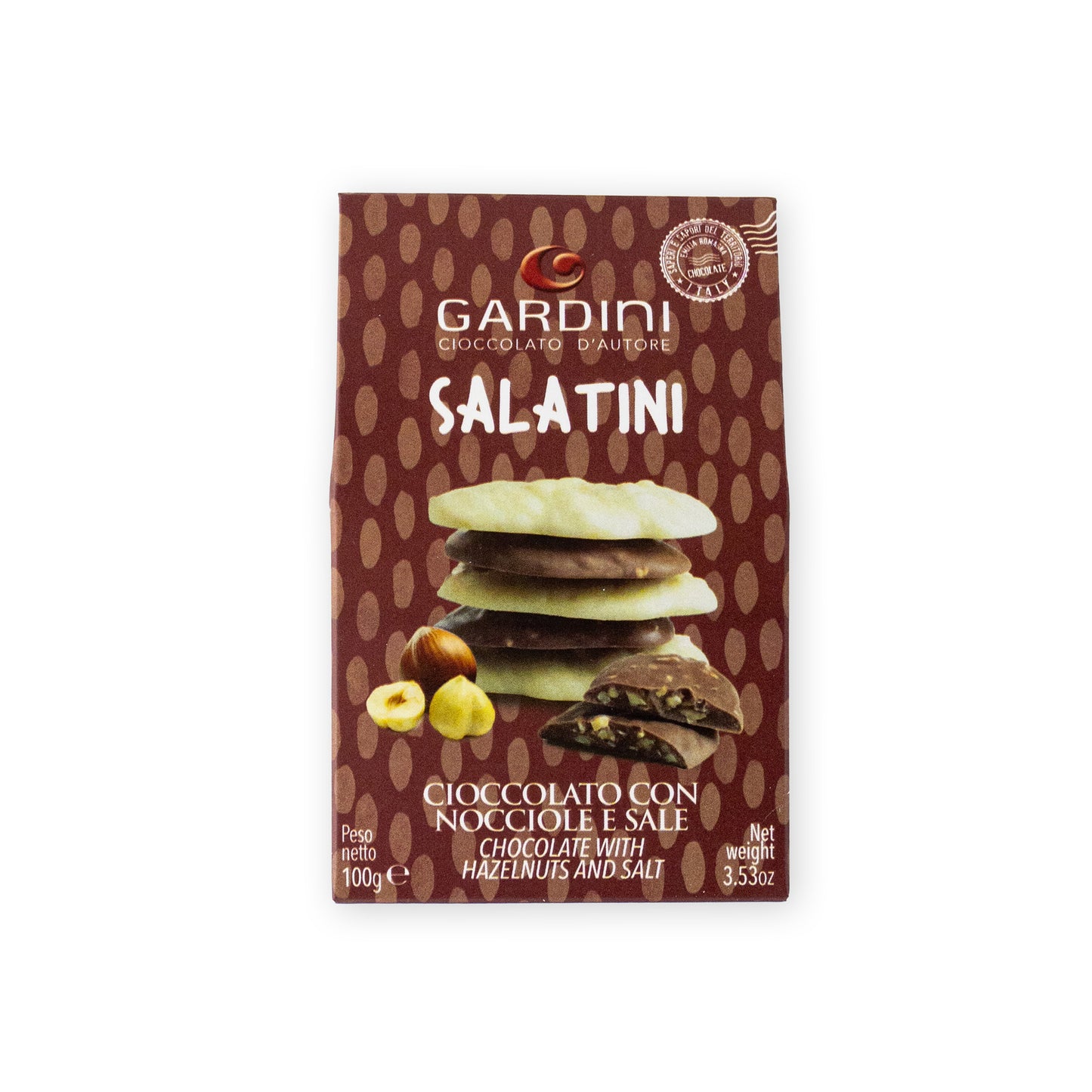 Salatini | Čokoláda s lískovými oříšky a mořskou solí (100g)