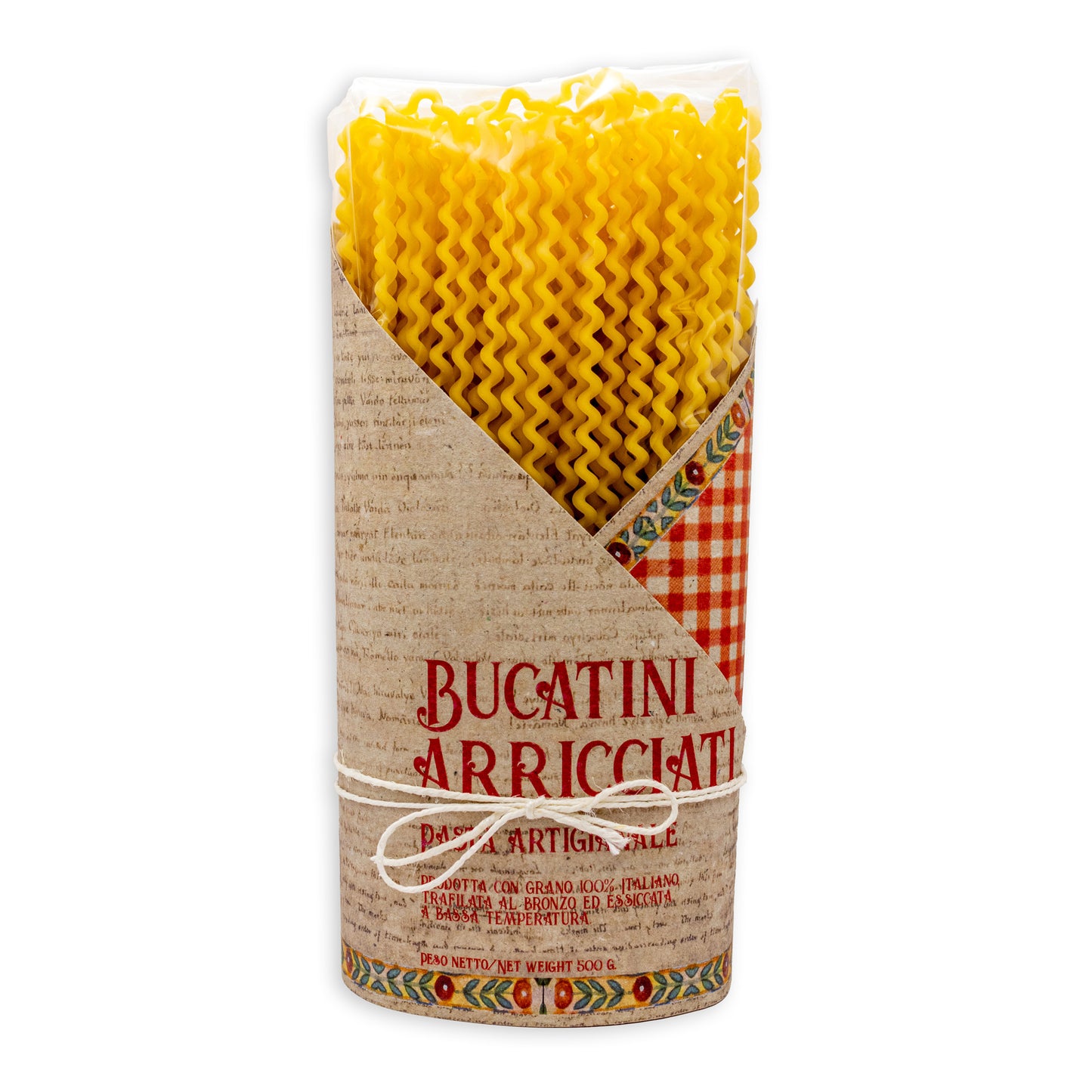 Stočené Bucatini – výjimečné těstoviny s bronzovým tažením (500g)