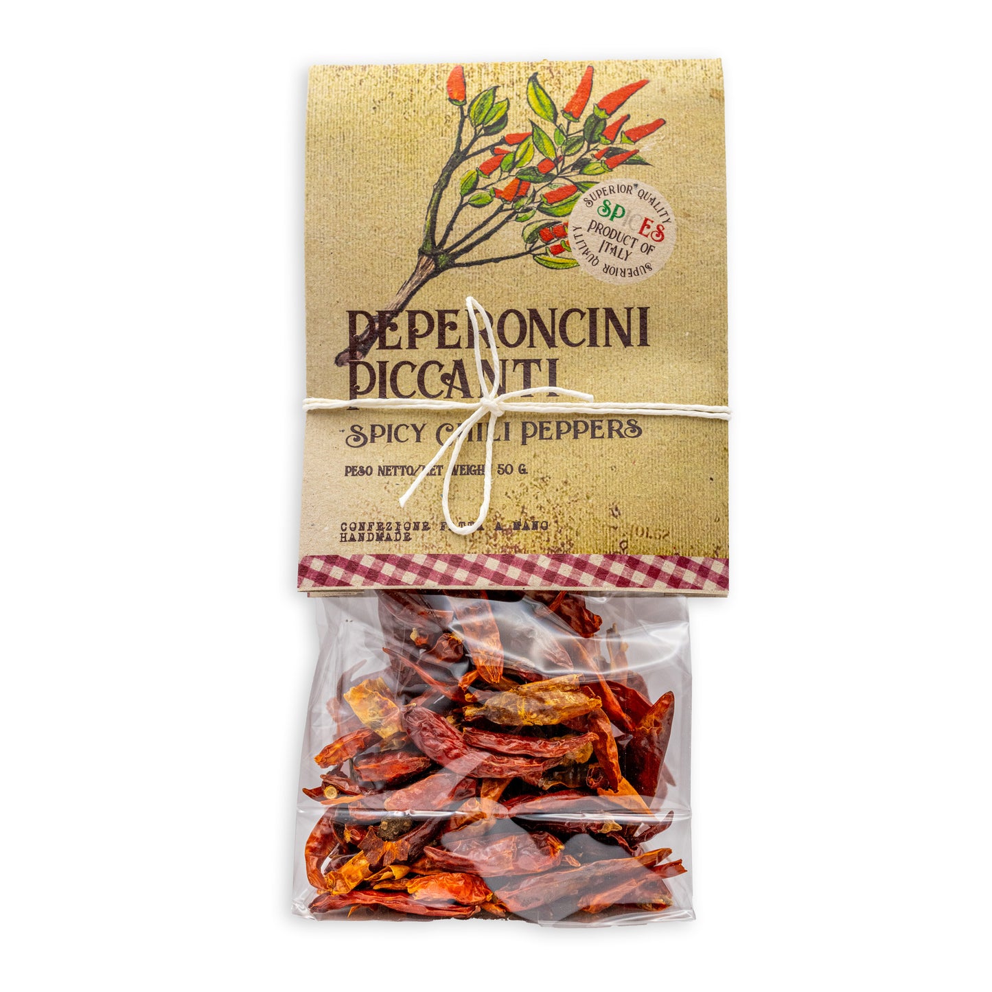 Sušené chilli papričky Peperoncini Piccanti (50g)