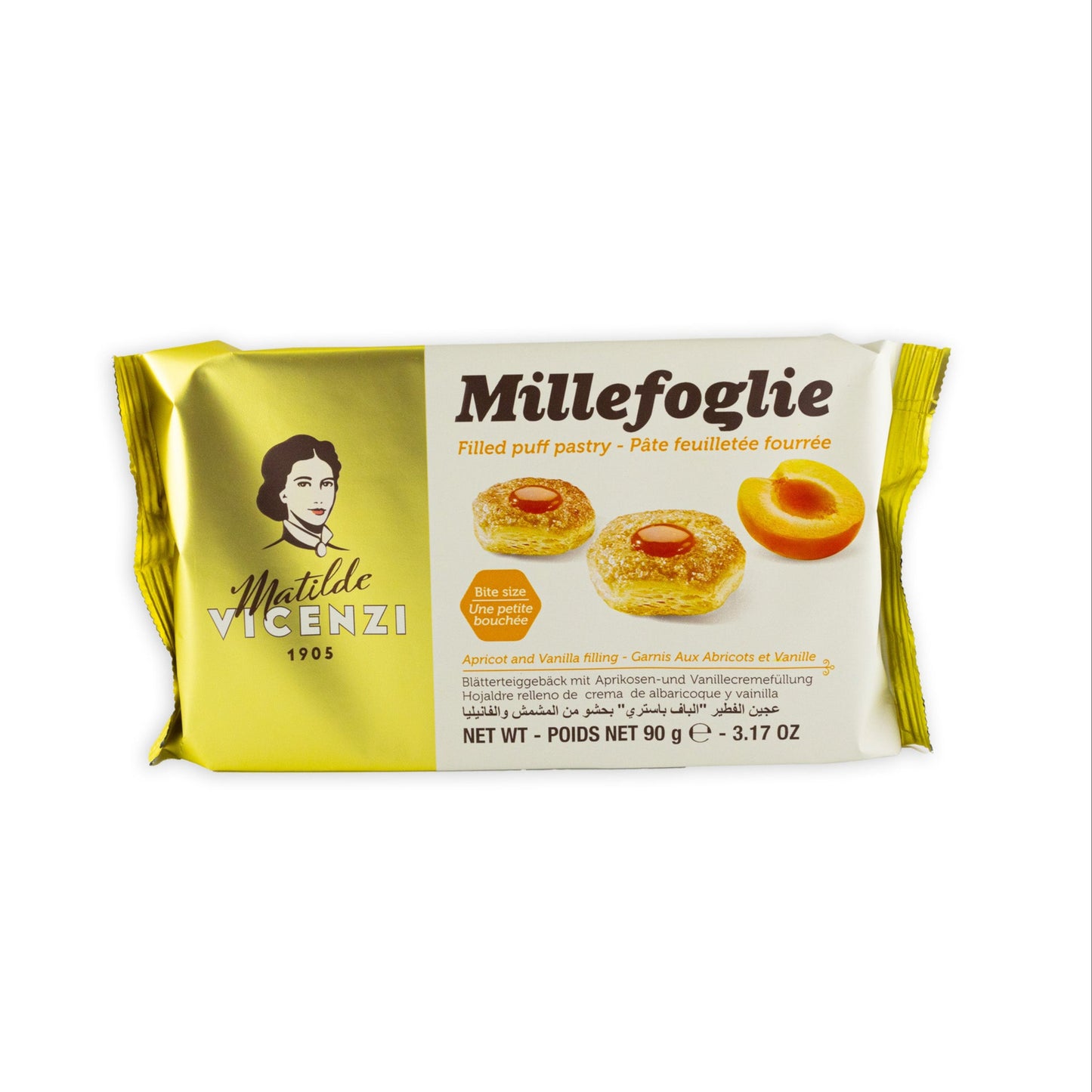 Sušenky z Listového těsta - plněné meruňkami (90g)