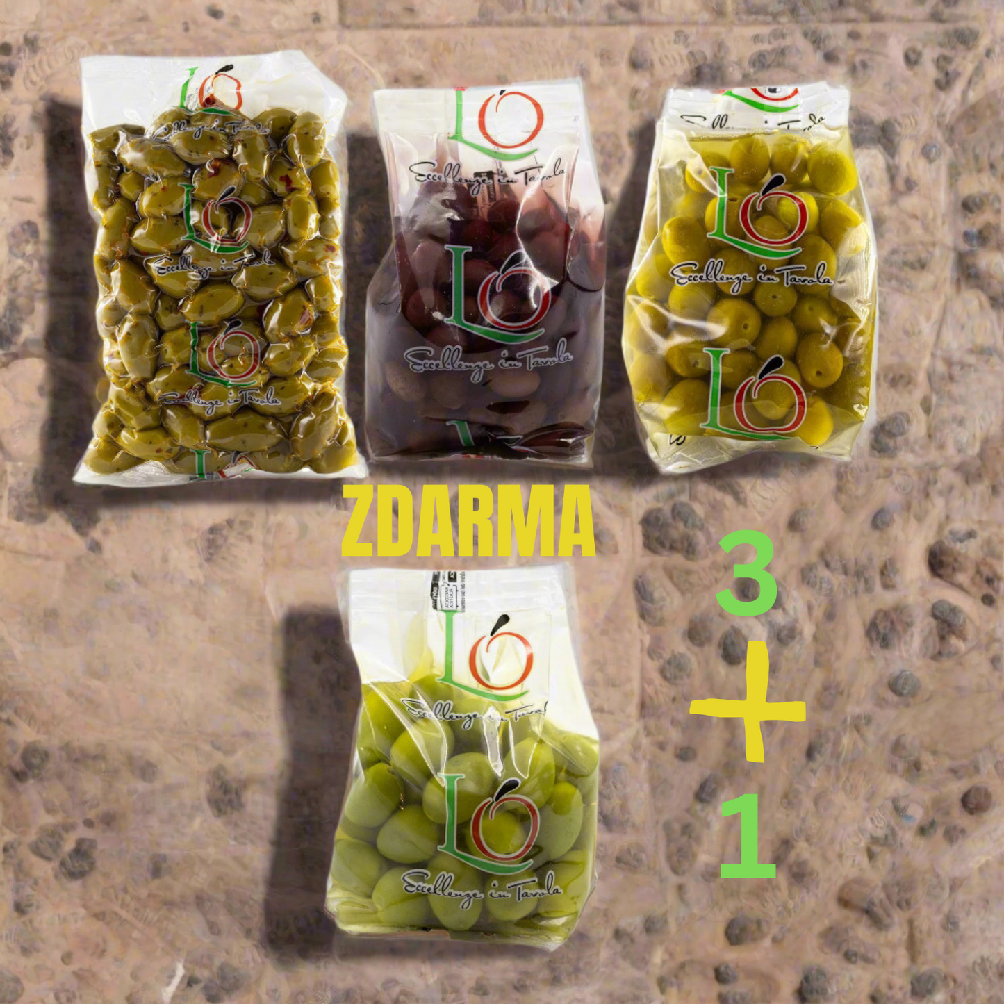 AKCE: 3+1 ZDARMA – Degustace Oliv (1,1 kg!)