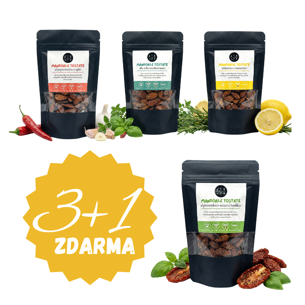 MIX našich mandlí  – 3+1 ZDARMA (400g)
