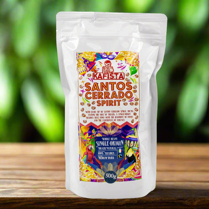 Zrnková káva "Santos Cerrado Spirit" - Natural - 100% Arabika - Fairtrade (500g)
