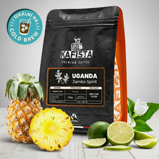 Zrnková Výběrová káva "Uganda Zambo Spirit"- 100% Arabica (od 250g - pro filtrované přípravy)
