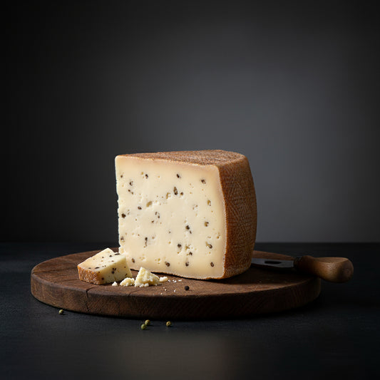 Pecorino Stagionato con Pepe - ovčí zrající tvrdý sýr s pepřem (od 100g)