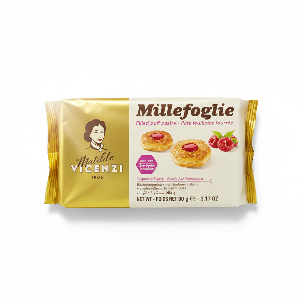 Sušenky z Listového těsta - plněné malinami (90g)