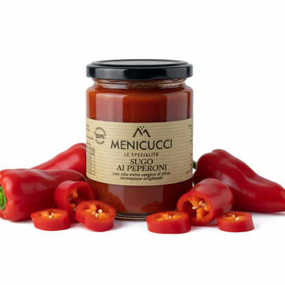Sugo ai Peperoni - rajčatová omáčka s paprikou (280g)