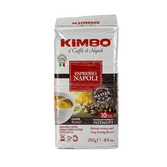 Kimbo Espresso Napoli – mletá káva Arabica 80% / Robusta 20% (250g)
