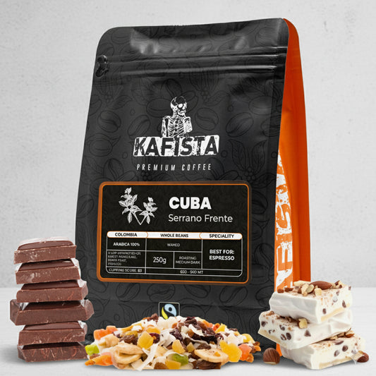 Zrnková Výběrová káva "Cuba Serrano Frente"- 100% Arabica (od 250g - Espresso)