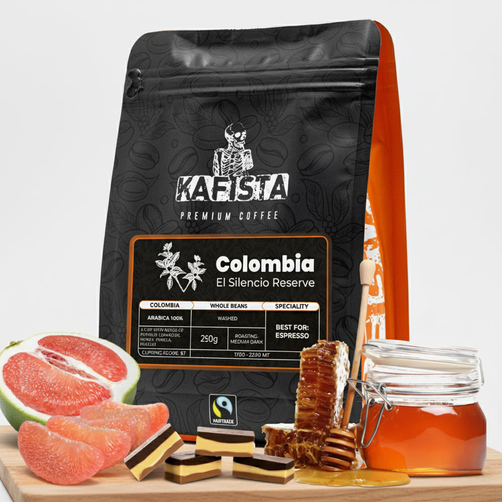 Zrnková Výběrová káva "Colombia - El Silencio Reserve" - 100% Arabica (od 250g - Espresso)
