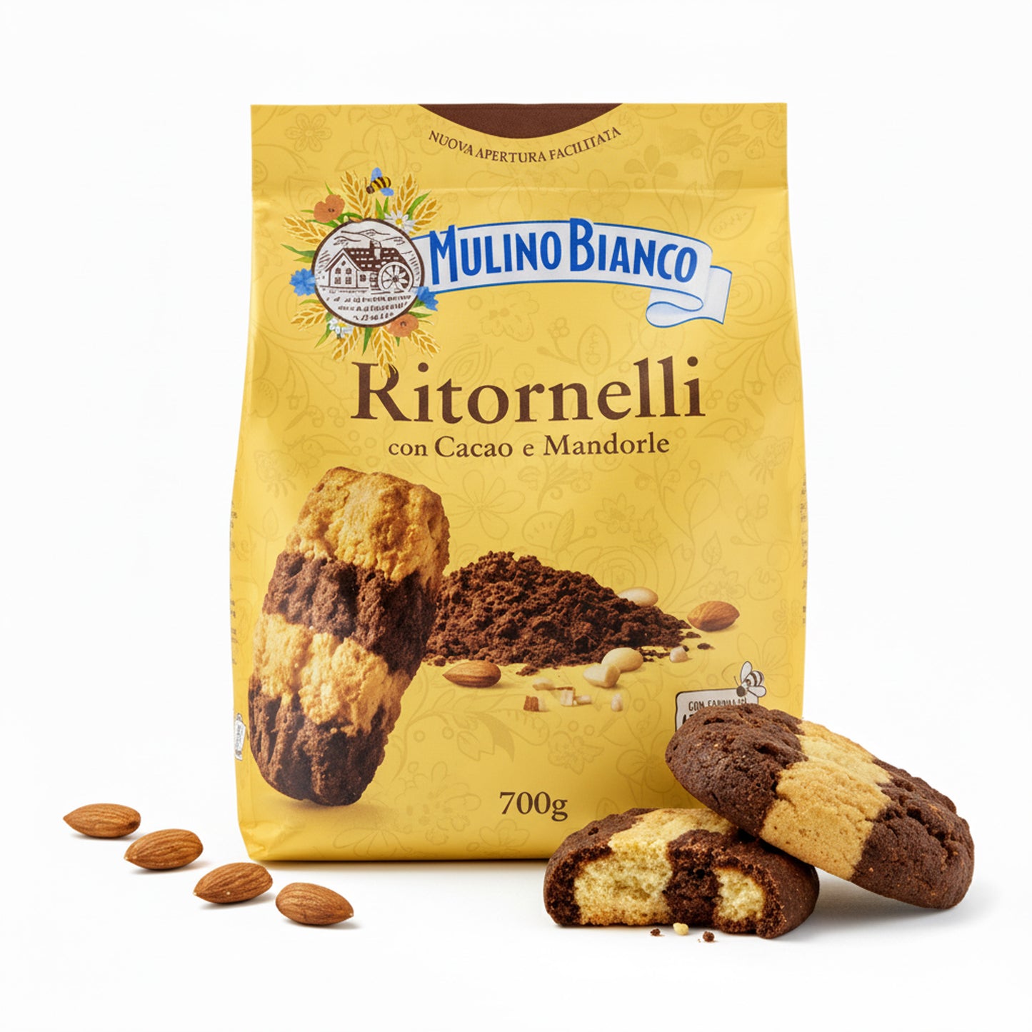 Ritornelli - lahodné, křehké sušenky s kakaem a mandlemi (700g)