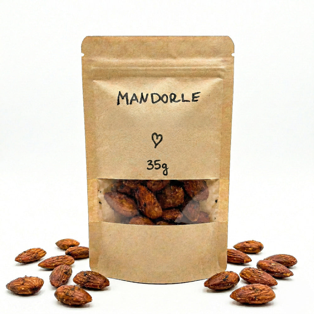 Degustační pytlíček našich pečených mandlí (35g)