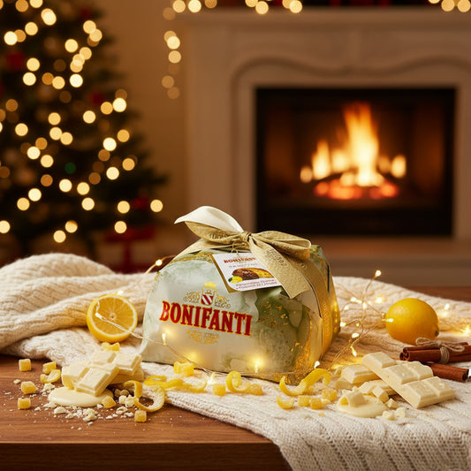 Panettone Cioccolato Bianco e Cubetti di Limone - Bílá čokoláda a citrón (1000g)