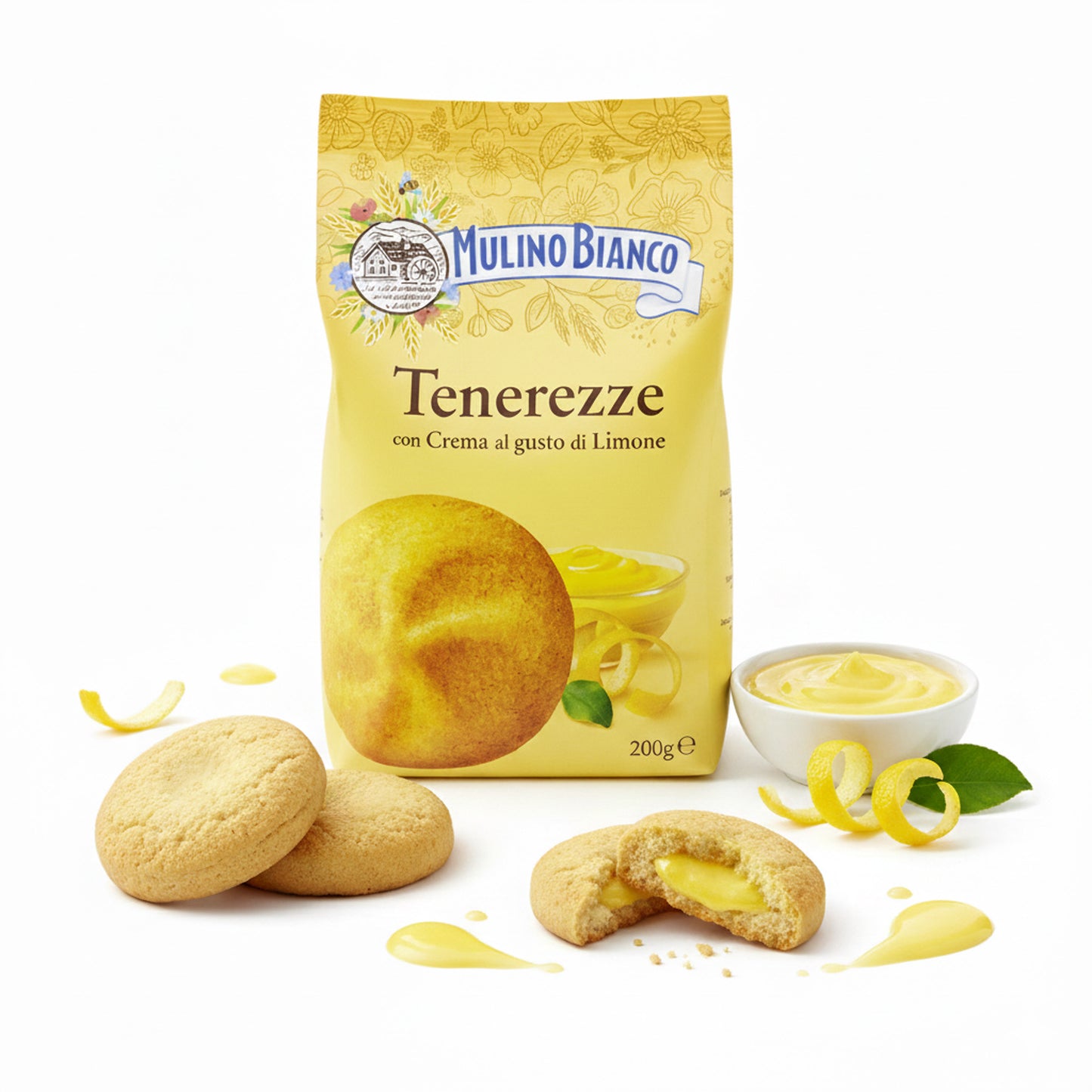 Tenerezze - lahodné, křehké sušenky s citrónovým krémem (200g)