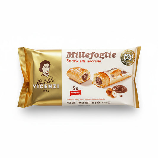 Nadýchané listové těsto - s lísko oříškovým krémem (5ks 125g)