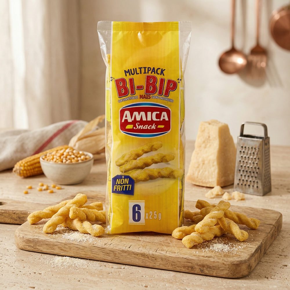 Křupky kukuřičné s parmazánem Bi-Bip (6x25g)