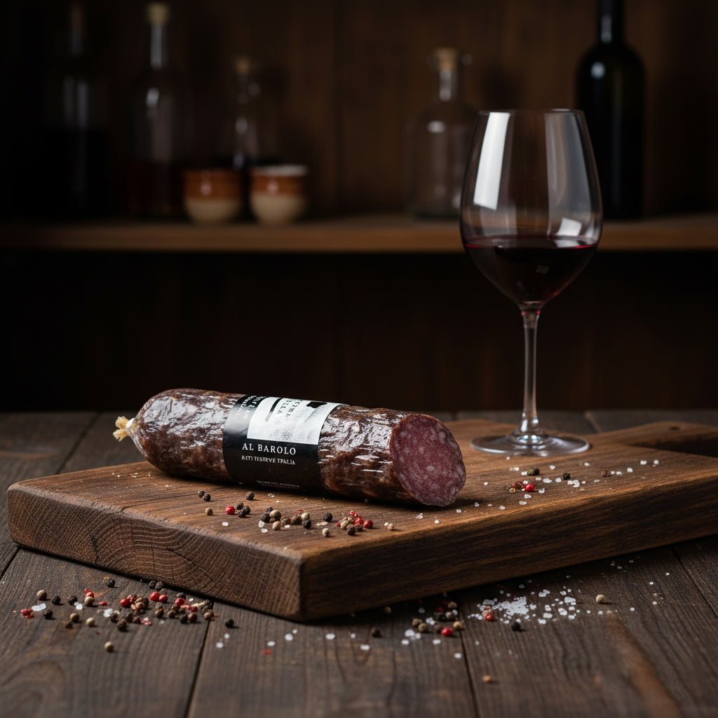 Ubriaco al Barolo – salámek s vínem Barolo (210g)