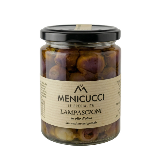 Lampascioni in olio d’oliva - Italská specialita z divokých cibulek (180g)