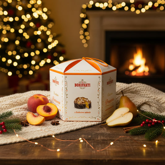 Panettone Perapesca - Broskve a Hrušky (Krabice 1000g)