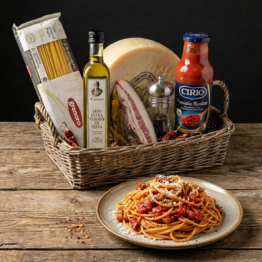 Spaghetti - AMATRICIANA (od 2 osob)