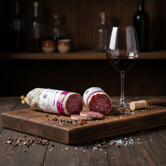 Al Barbera – zrající salámek s červeným vínem (200g)