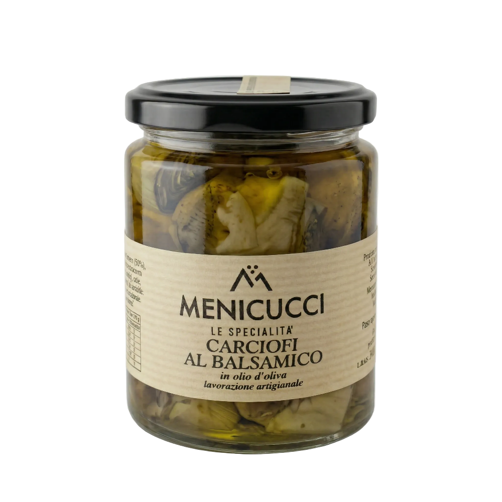 Carciofi al Balsamico - Nakládané artyčoky v balzamikovým octem (180g)