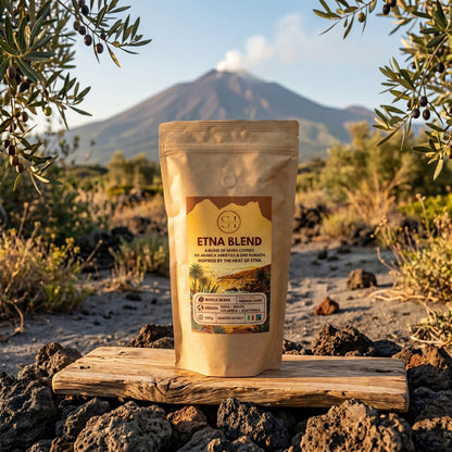 Etna Blend – zrnková káva ze 7 různých odrůd (70%Arabica, 30%Robusta)