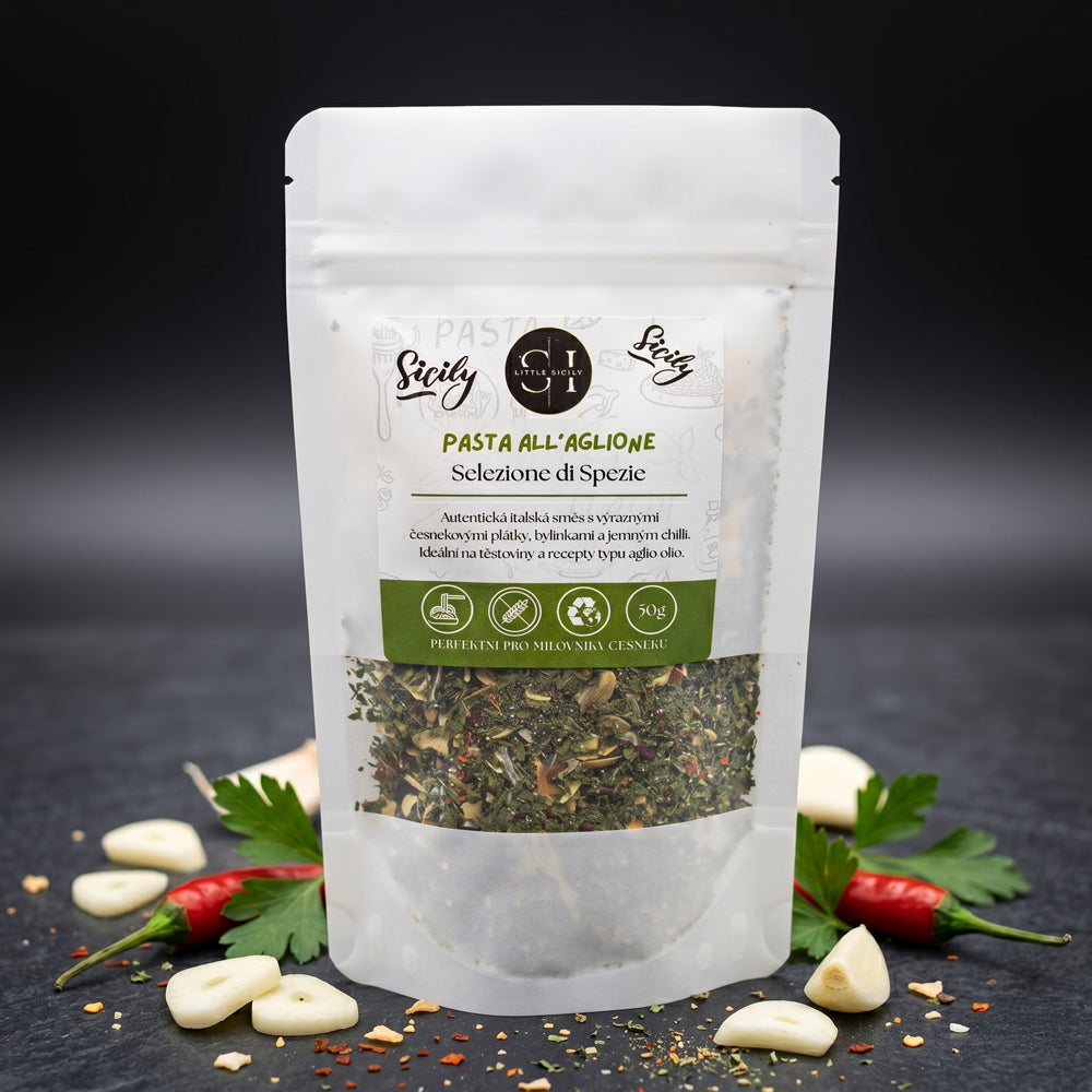 Condimento Pasta all’Aglione – směs koření na česnekové těstoviny (50g)