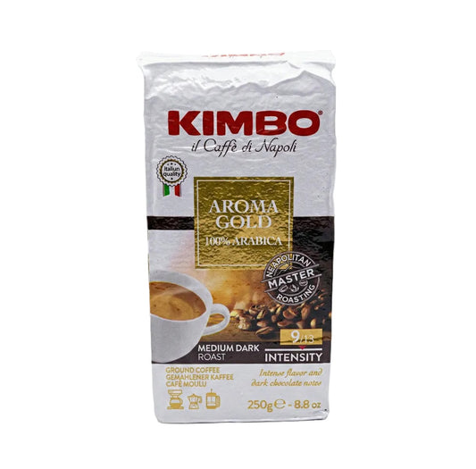 Kimbo Aroma Gold 100% Arabica mletá káva (250g)