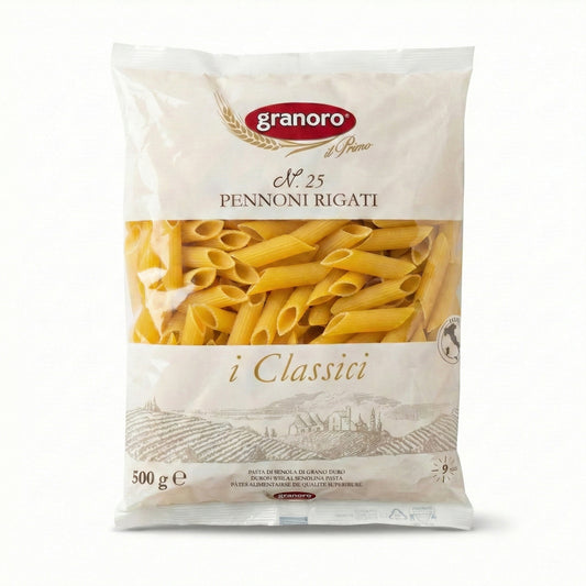 Těstoviny z kvalitní krupice - Pennoni Rigati n. 25 (500g)