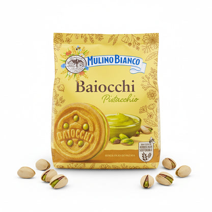 Baiocchi - lahodné, křehké sušenky s pistáciovým krémem (240g)