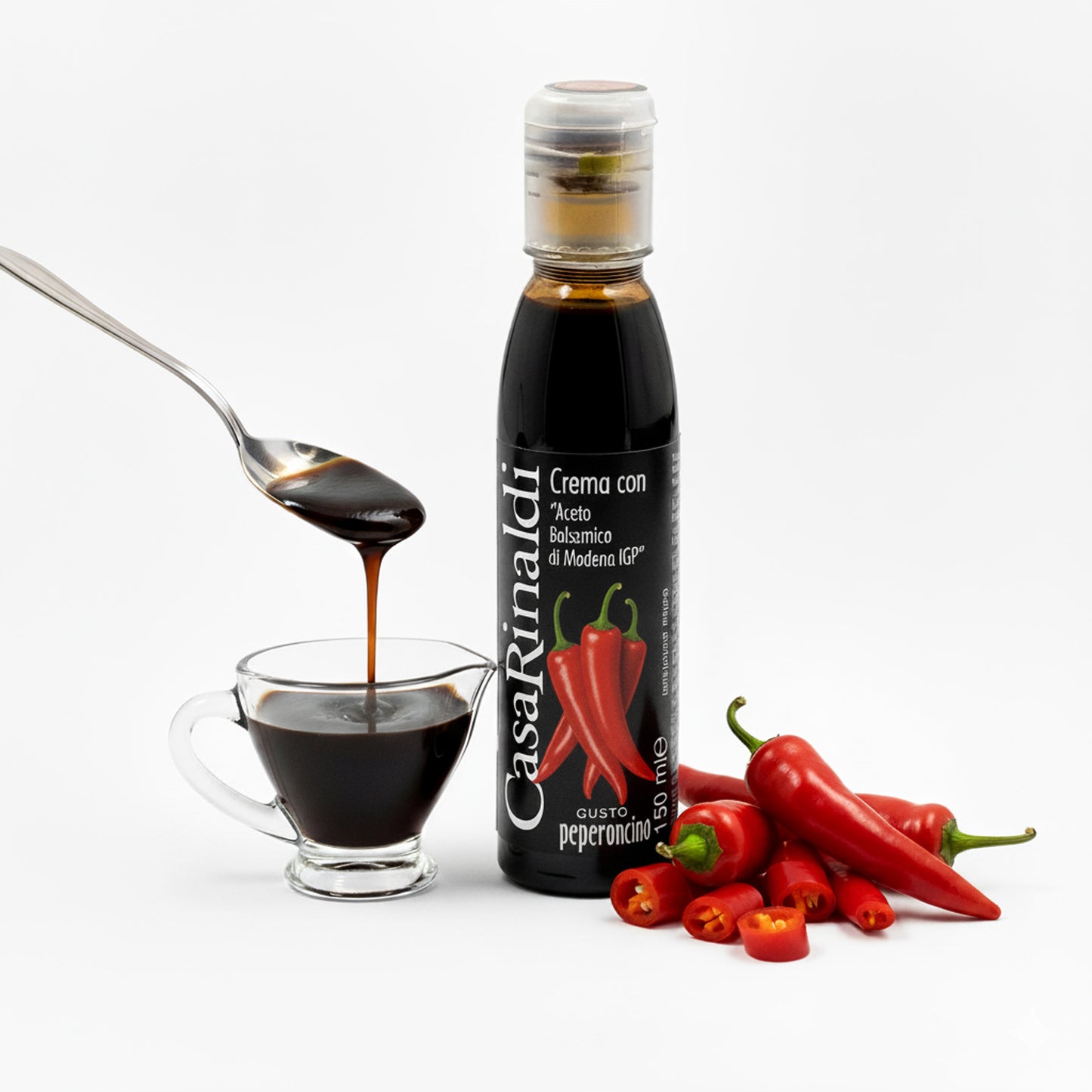 Balzamikový ocet s přichutí chilli (150ml / krémový)