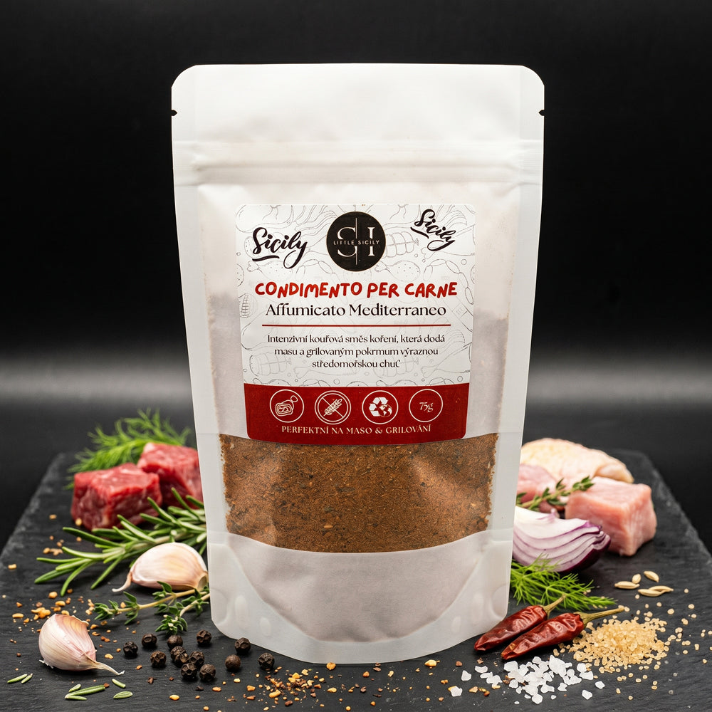 Condimento per Carne Affumicato – uzená směs koření na maso (75g)