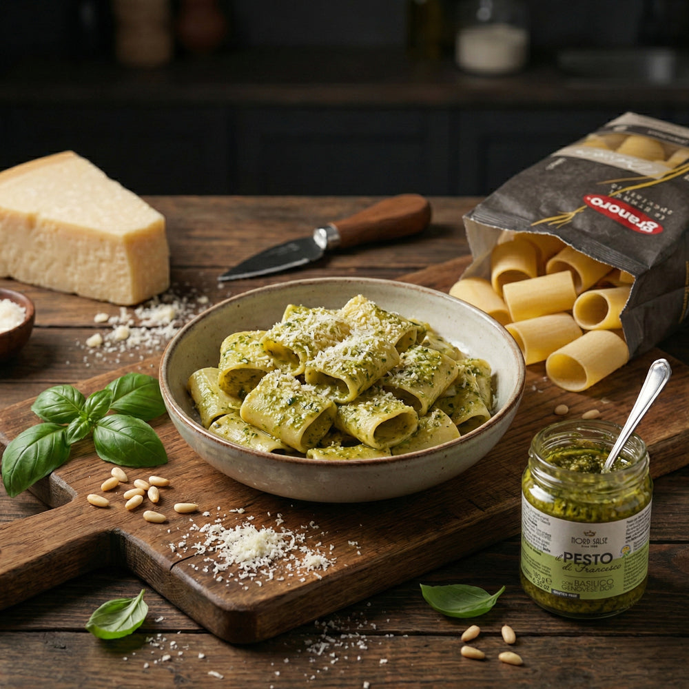Paccheri - PESTO GENOVESE (od 2 osob)