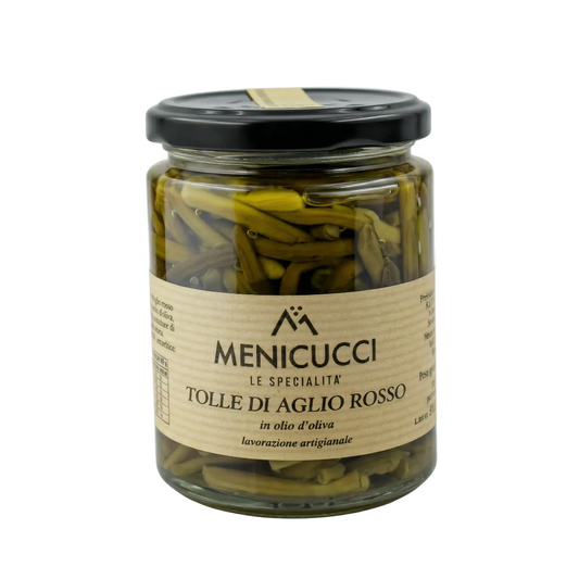 Tolle di Aglio Rosso di Sulmona - Naložené výhonky červeného česneku (180g)