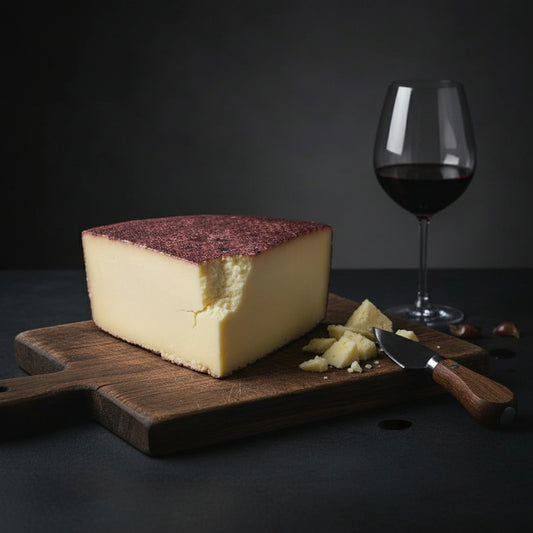 Ubriaco Riserva – kravský sýr přelévaný červeným vínem (od 100g)