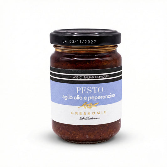 Greenomic Delikatessen – Pesto Aglio, Olio e Peperoncino (135g)