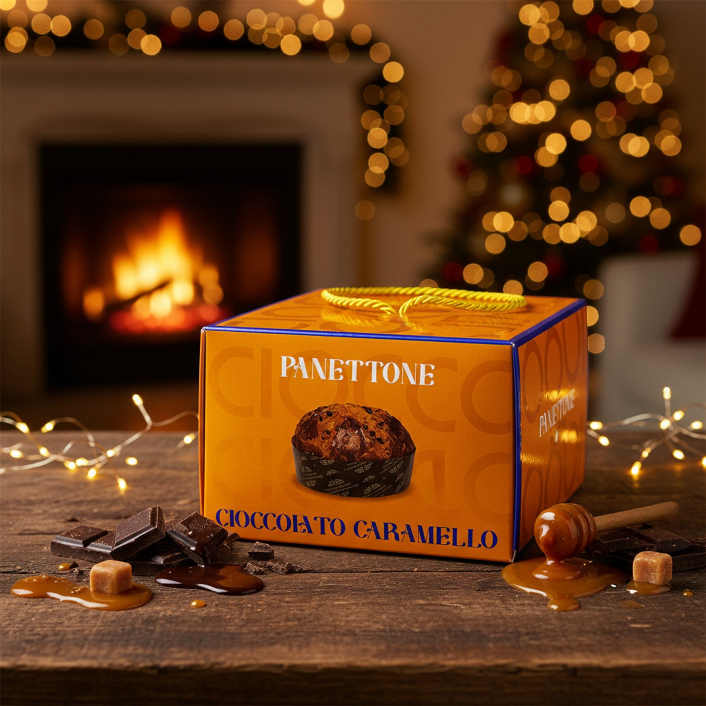 Panettone Cioccolato Caramello – Čokoláda s Karamelem (750g)