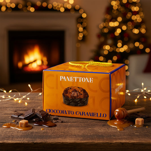 Panettone Cioccolato Caramello – Čokoláda s Karamelem (750g)