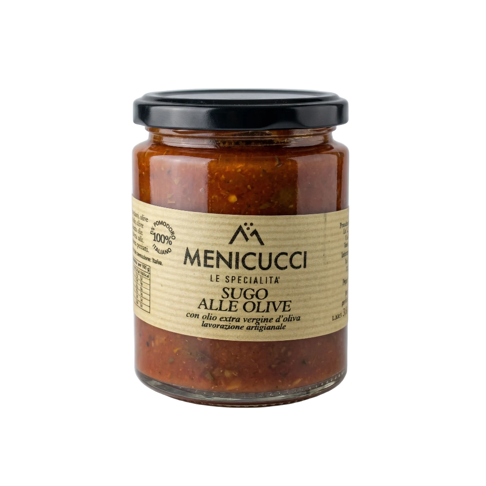 Sugo alle Olive - rajčatová omáčka s černými olivami (280g)