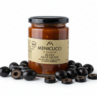 Sugo alle Olive - rajčatová omáčka s černými olivami (280g)