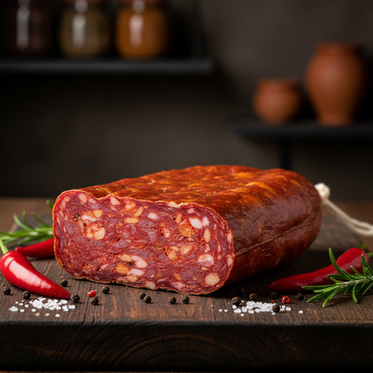 Spianata Calabra – pikantní italský salám (Krájené od 100g)