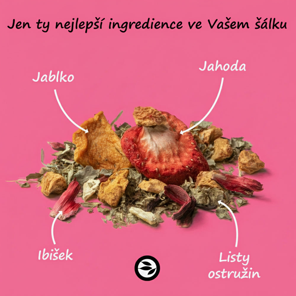 Sweet Berry – ovocný čaj s příchutí brusinky a jahody (100g)