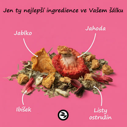 Sweet Berry – ovocný čaj s příchutí brusinky a jahody (100g)