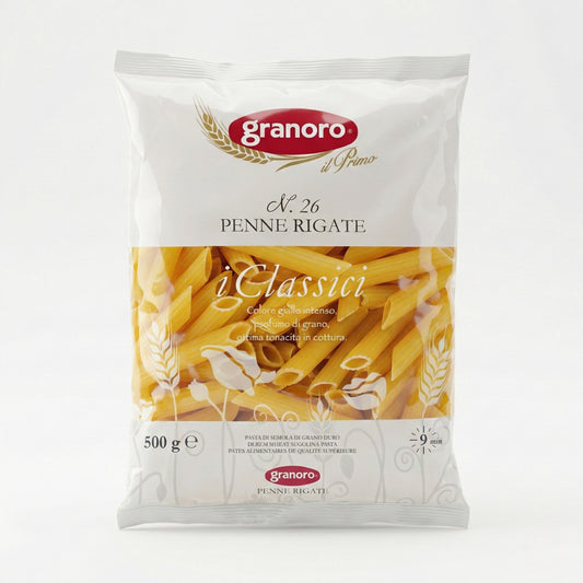Těstoviny z kvalitní krupice - Penne Rigate n. 26 (500g)